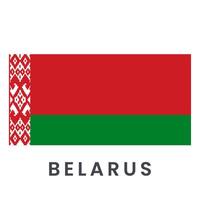 Flag of Belarus isolated on white background. vector