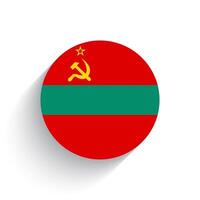 nacional bandera de transnistria icono vector ilustración aislado en blanco antecedentes.