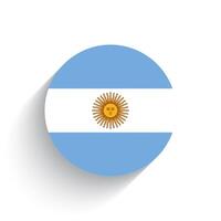 nacional bandera de argentina icono vector ilustración aislado en blanco antecedentes.