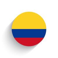 nacional bandera de Colombia icono vector ilustración aislado en blanco antecedentes.