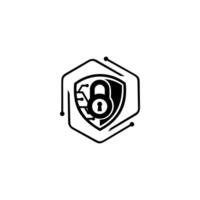 shield security logo. Icon vector design template in white background.