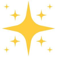 A set of star icon isolated on white background. vector