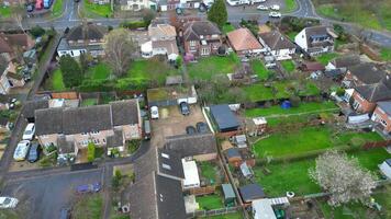 arseley ville de Angleterre Royaume-Uni. le métrage a été capturé pendant nuageux et pluvieux journée de fév 28, 2024 video