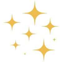 Twinkle star particles isolated on white background. vector