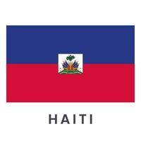 Haiti flag vector isolated on white background.