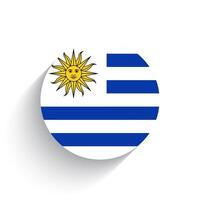 National flag of Uruguay icon vector illustration isolated on white background.