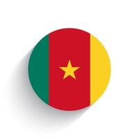 National flag of Cameroon icon vector illustration isolated on white background.