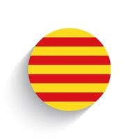 nacional bandera de Cataluña icono vector ilustración aislado en blanco antecedentes.