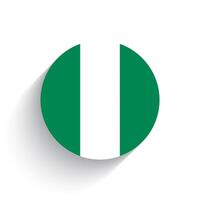 nacional bandera de Nigeria icono vector ilustración aislado en blanco antecedentes.