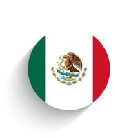 nacional bandera de mexico icono vector ilustración aislado en blanco antecedentes.