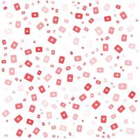 You tube pattern design and background vector