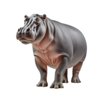 ai généré hippopotame agrafe art png