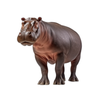 AI generated Hippopotamus clip art png