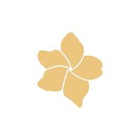 Flower plumeria logo vector element symbol design