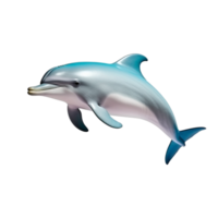 AI generated Dolphin clip art png