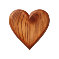 ai gegenereerd houten hart klem kunst png
