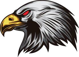 Vector illustration of eagle head