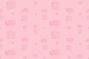 pink balloon pattern vector