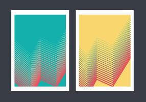 resumen línea curva cubrir antecedentes plantilla, línea modelo fondo, Listo a usar. vector