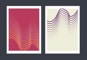 Abstract line curve cover background template, line pattern background, ready to use. vector