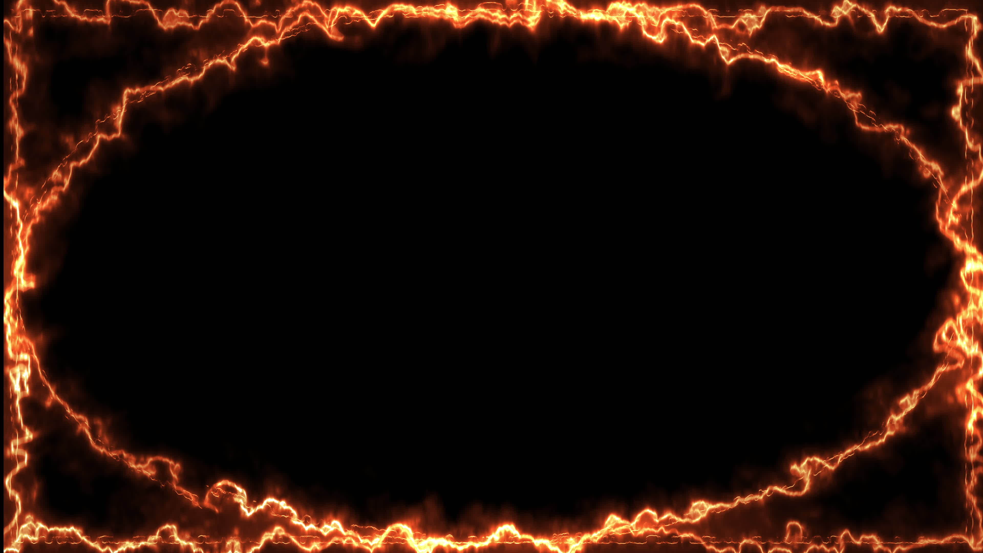 animated frame on black background. Dynamic fire line border animation.  40195303 Stock Video at Vecteezy