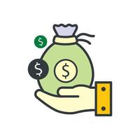 Salary icon vector design templates simple and modern concept