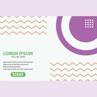 Landing Page Design vector templates simple and modern