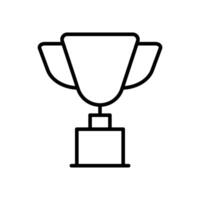 trofeo icono vector diseño plantillas sencillo y moderno