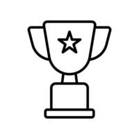 trofeo icono vector diseño plantillas sencillo y moderno