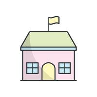 School Building icon vector design templates simple and modern