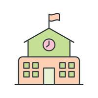 School Building icon vector design templates simple and modern