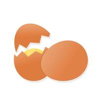 Cartoon food ingredient eggs cartoon illustration vector