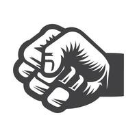 fist bump and hand illustration. freedom concept. vector fist icon. Vector fist power. Isolated background.