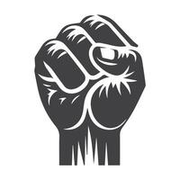 fist bump and hand illustration. freedom concept. vector fist icon. Vector fist power. Isolated background.