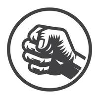 fist bump and hand illustration. freedom concept. vector fist icon. Vector fist power. Isolated background.