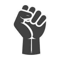 fist bump and hand illustration. freedom concept. vector fist icon. Vector fist power. Isolated background.