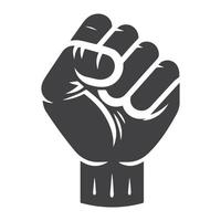 fist bump and hand illustration. freedom concept. vector fist icon. Vector fist power. Isolated background.