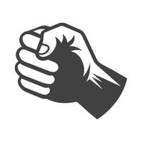 fist bump and hand illustration. freedom concept. vector fist icon. Vector fist power. Isolated background.