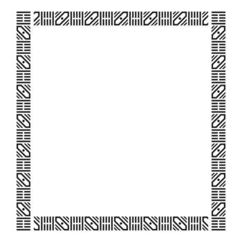 Zimbabwe Pattern Frame Vector Design
