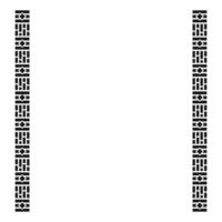 Zimbabwe Pattern Frame Vector Design