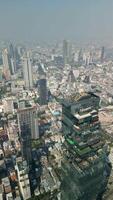 antenne visie van downtown Bangkok Thailand video