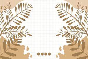 Vector flat abstract bohemian aesthetic background template