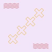 Abstract memphis geometric shape social media background vector