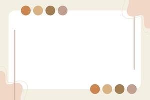 Vector flat abstract bohemian doodle background