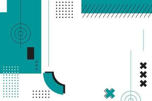 resumen memphis geométrico forma antecedentes vector