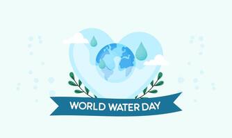 World Water Day at 22 march poster campaigns vector