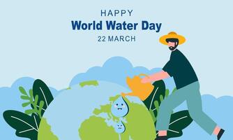 Happy International Water Day. Celebrate World Water Day vector