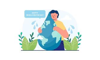 Happy International Water Day. Celebrate World Water Day vector