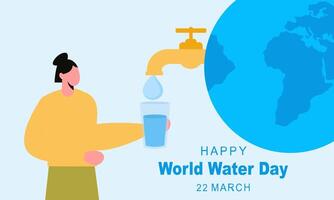 Happy International Water Day. Celebrate World Water Day vector