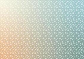 Clover leaf lucky pattern soft graphic gradient minimal background vector